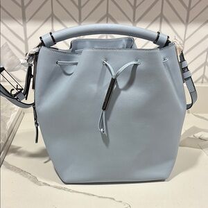 Calvin Klein Blue Shoulder Bag with Modern Design
